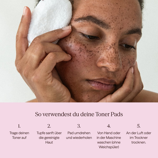 Wiederverwendbare Toner Pads